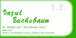 vazul buchsbaum business card